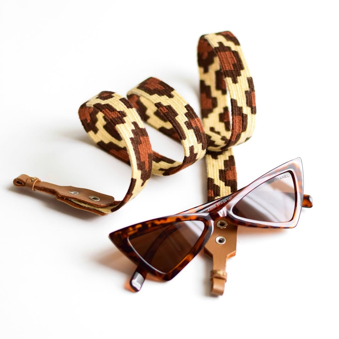 بند عینک طرح پلنگی