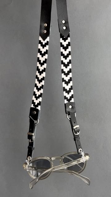 بندعینک مینیمال تلفیق چرم